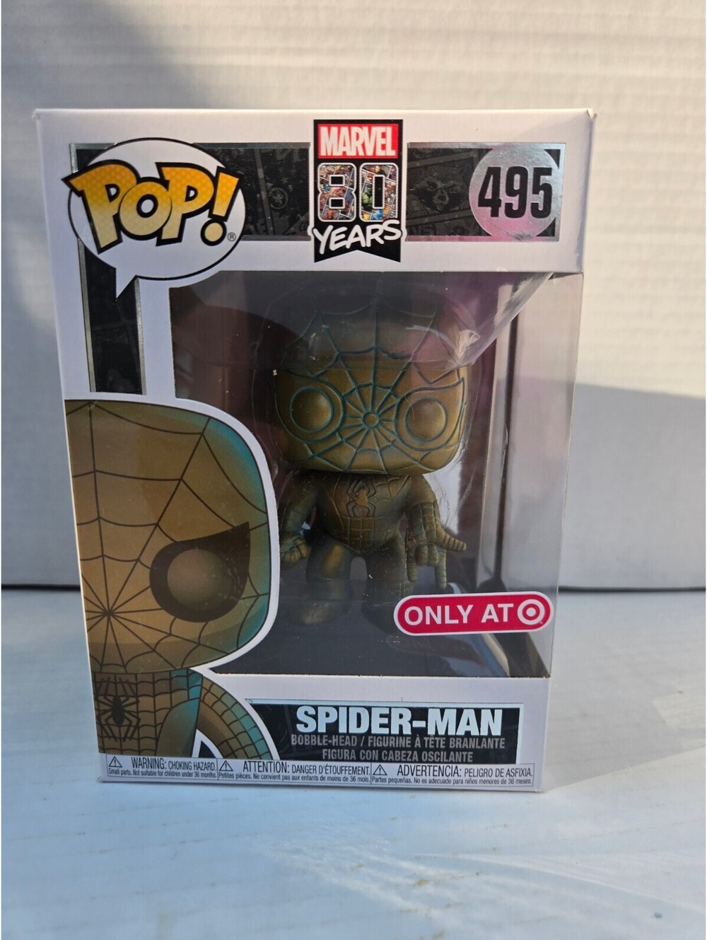 Funko Pop! Marvel 80 Years Spider-Man #495 US exclusive PATINA